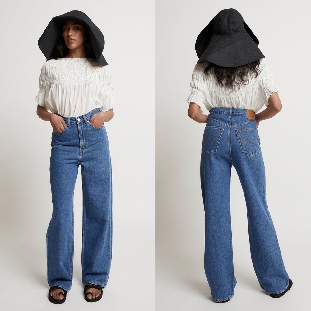 Levi's High Loose Wide Straight Leg Jeans